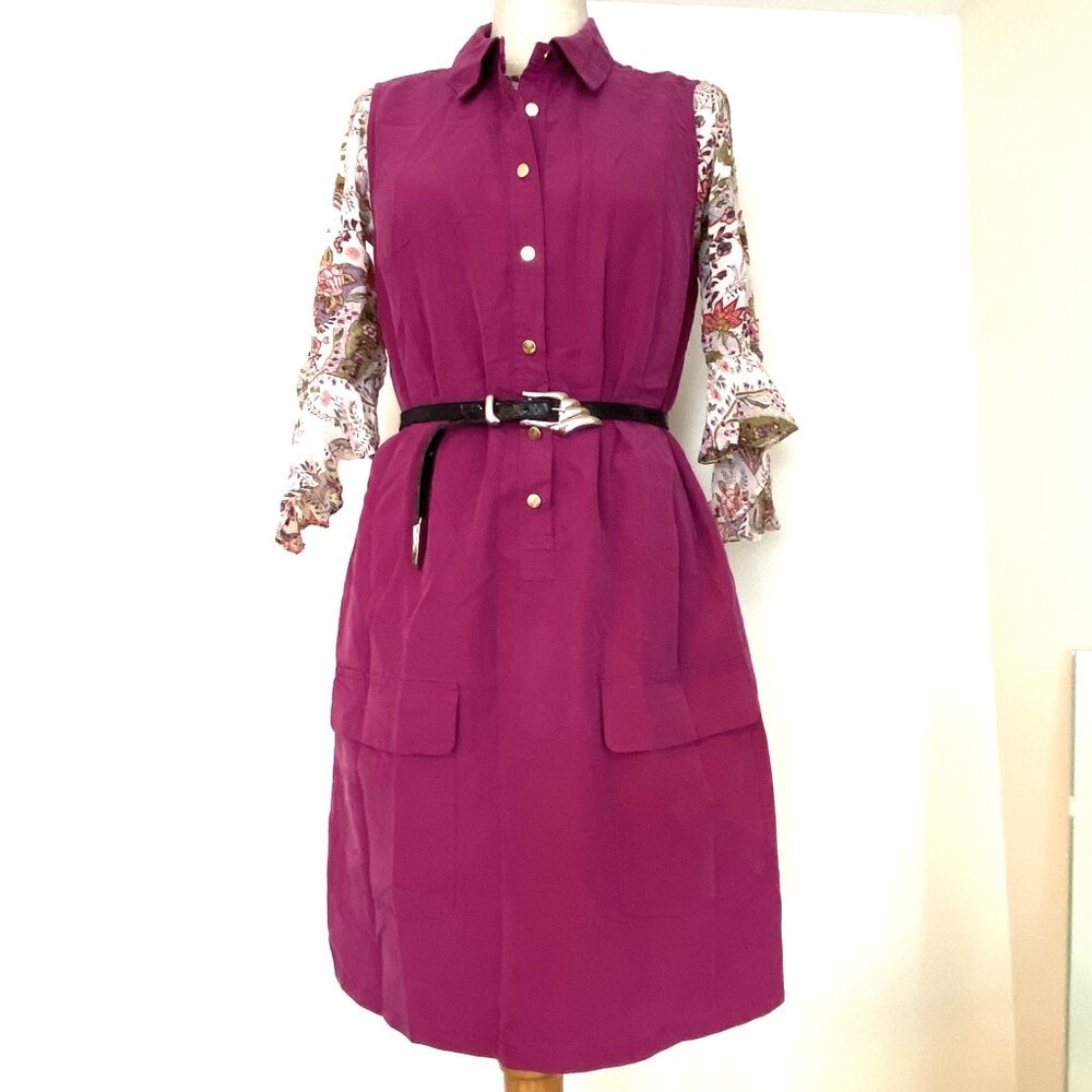 Sharagano Pink Sleeveless Dress